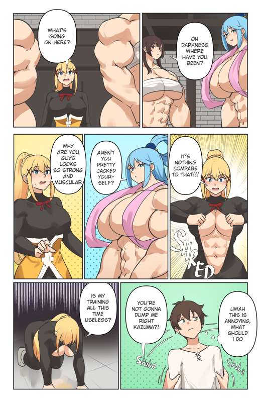 Darkness & Yunyun + all Konosuba's girls page 5 full