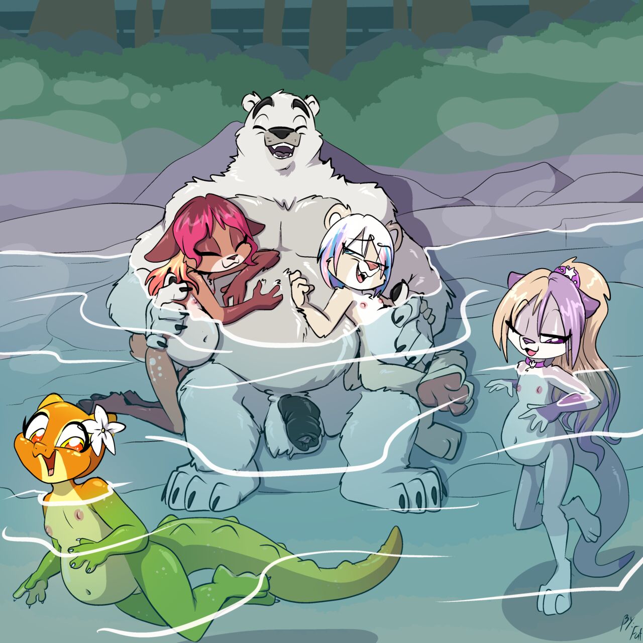 Diablo's Otherworldly Orgy & Visiting the Onsen page 9 full