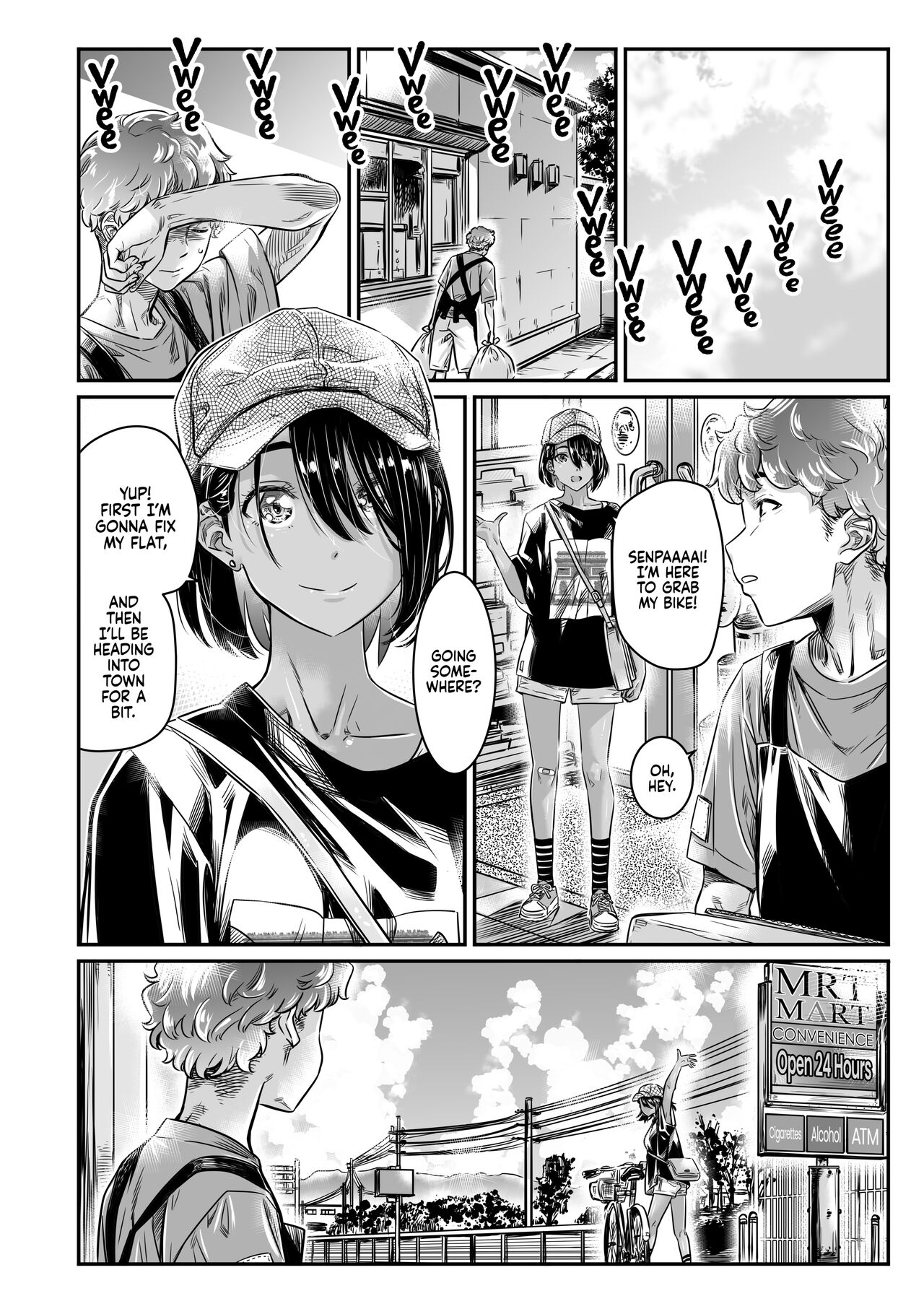The Tanlined Town Bike Has Set Her Perverted Exhibitionist Sights on Her Virgin Senpai page 7 full