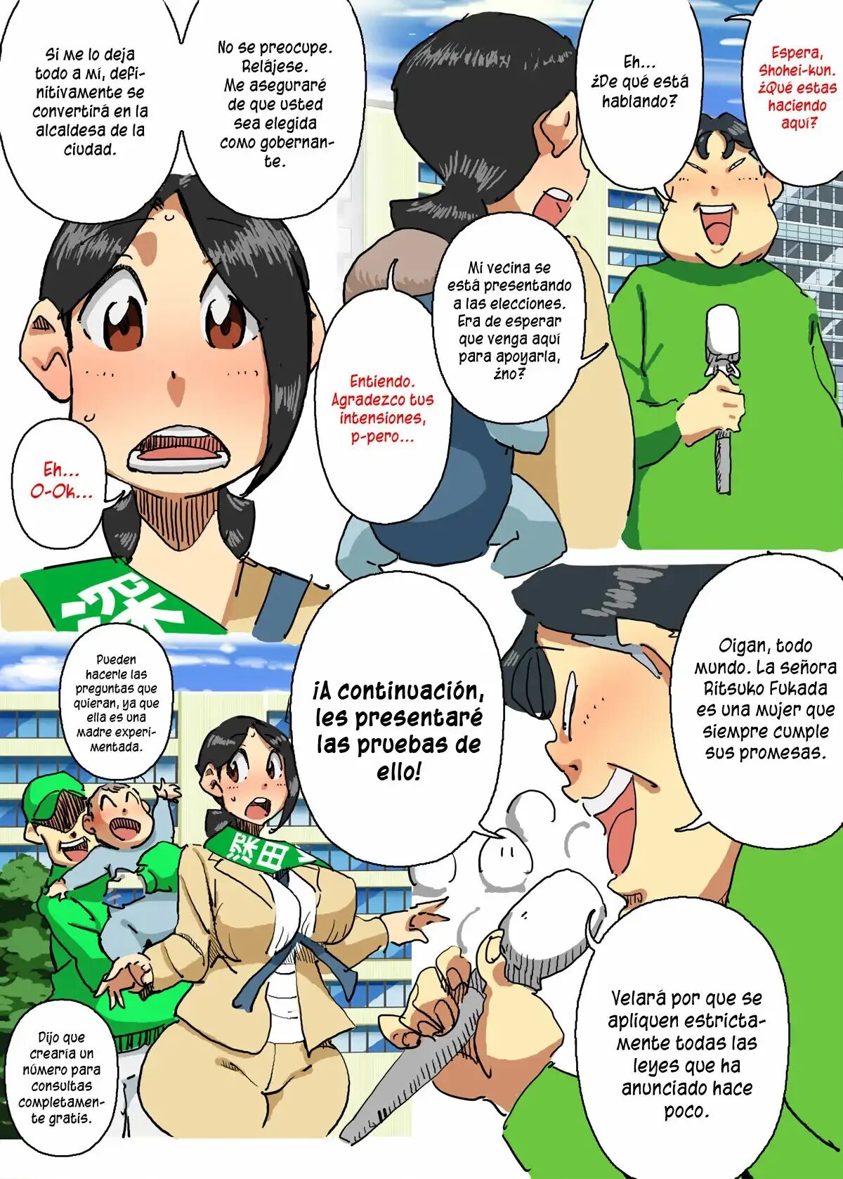 Iku ze!! Shou-chan Tousen Kakujitsu!? Senkyo Car no Ue de Mama-san Kouho to Jitsuen Kozukuri | Sho-chan. ¿Seguro que Saldré Electa? Demostración de Sexo Reproductivo con la Mamá Candidata page 7 full
