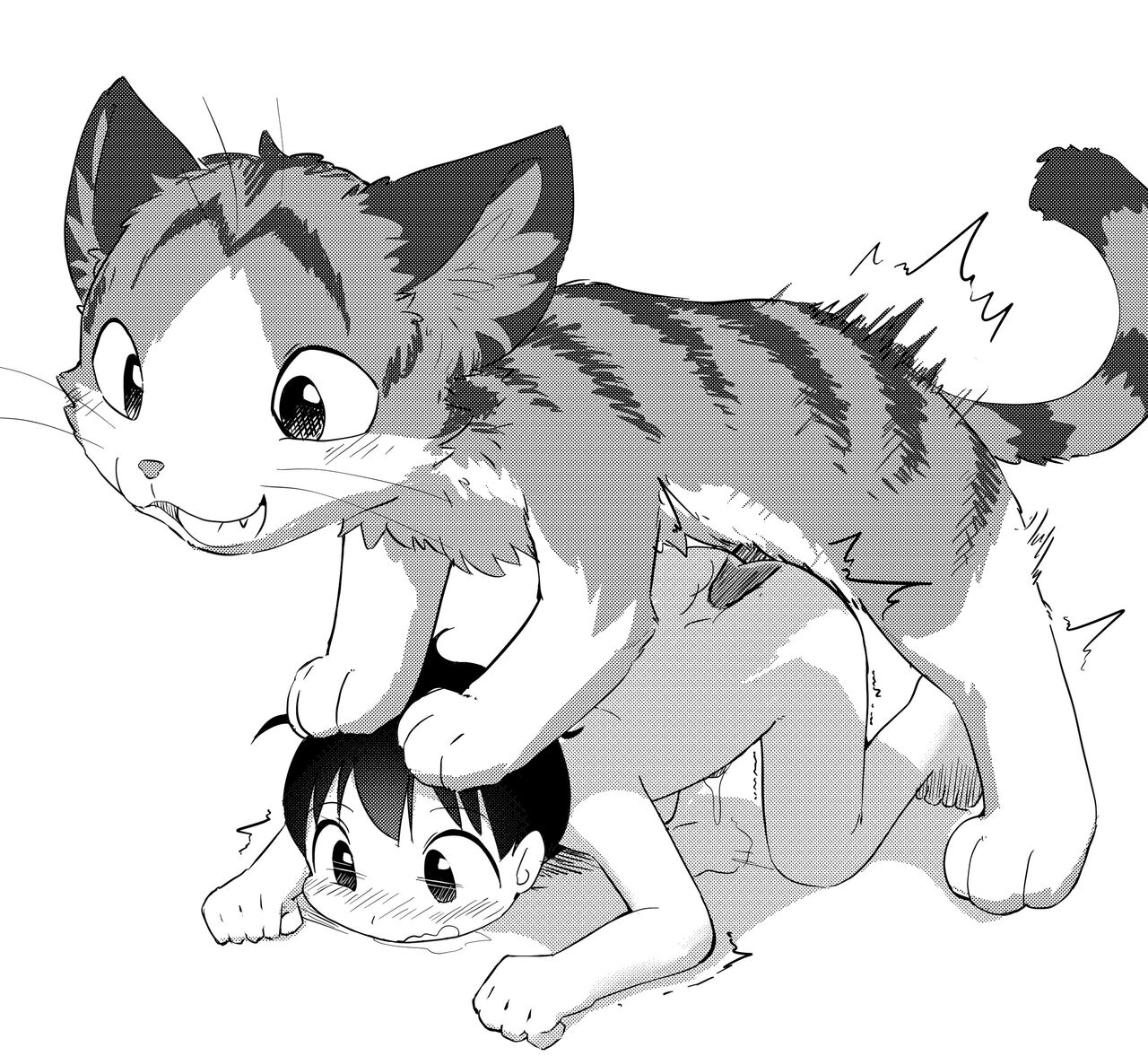 catfox22 / funiyua - A human boy becomes small and gets fucked by a male fox + extras page 12 full