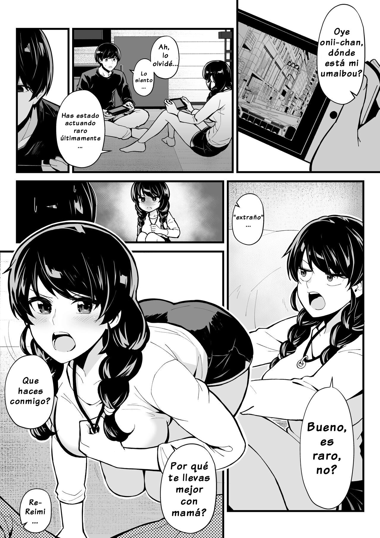 Imouto to Game o Suru, Soshite Mama to Sex o Suru | Jugar con Mi Hermana y Tener Sexo con Mi Tía page 9 full