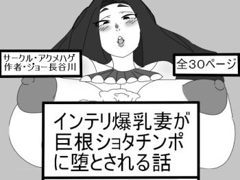[Akumehage (Joe Hasegawa)] Intelli Bakunyuu Tsuma ga Kyokon Shota Chinpo ni Otosareru Hanashi cover