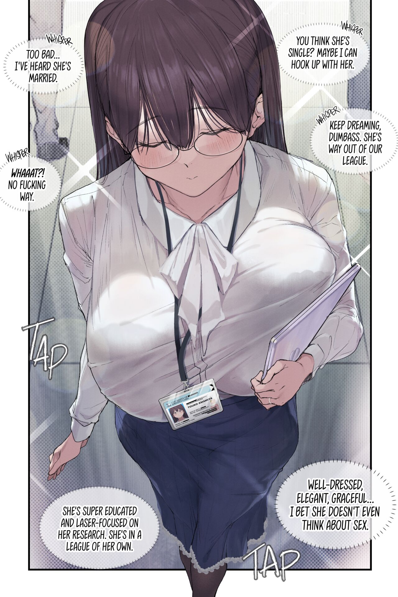 Intelli Hitozuma Amamiya Touko Sensei no Hatsujou | Touko Amamiya: Wife, Scholar, Professor in HEAT page 4 full