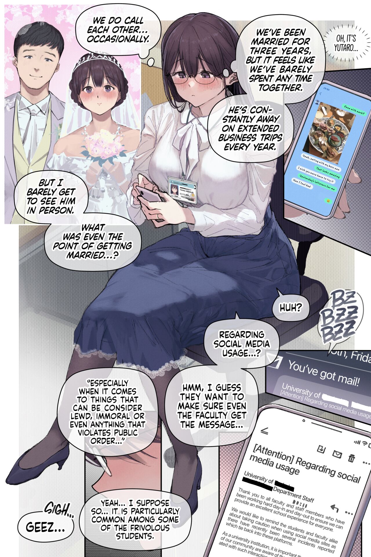 Intelli Hitozuma Amamiya Touko Sensei no Hatsujou | Touko Amamiya: Wife, Scholar, Professor in HEAT page 6 full