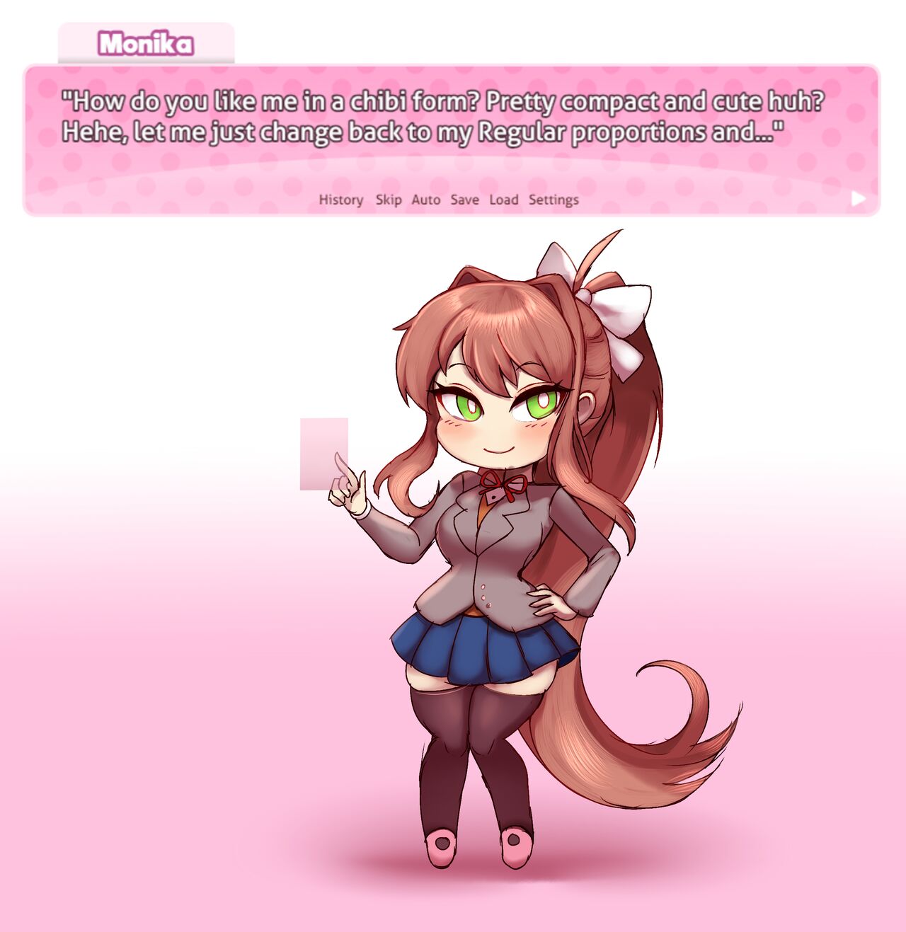 Chibi Monika? Shortstack Monika! page 1 full