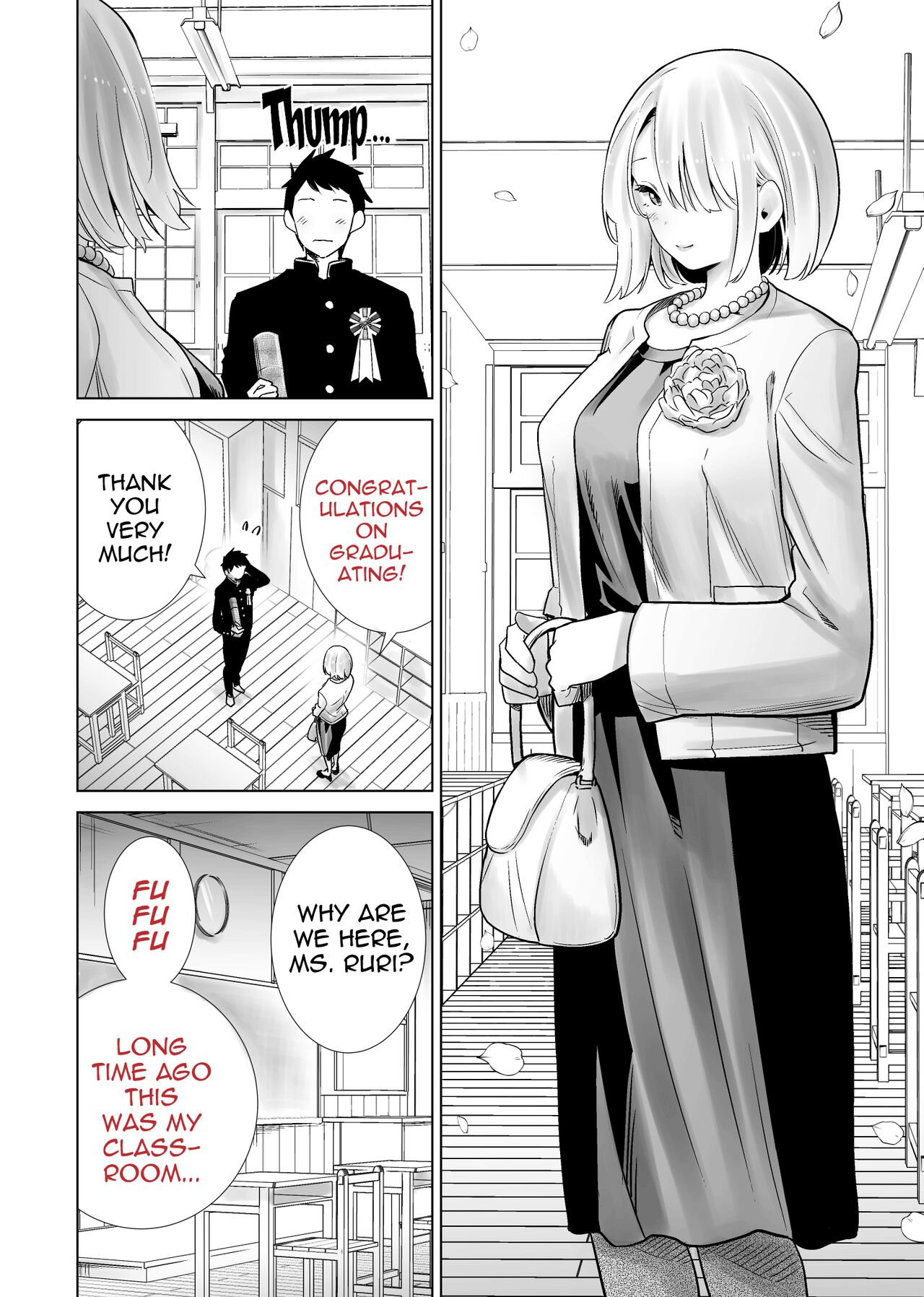 Tomodachi no Mama ga Boku no Dekachin de Ikimakutta Sotsugyoushiki page 12 full