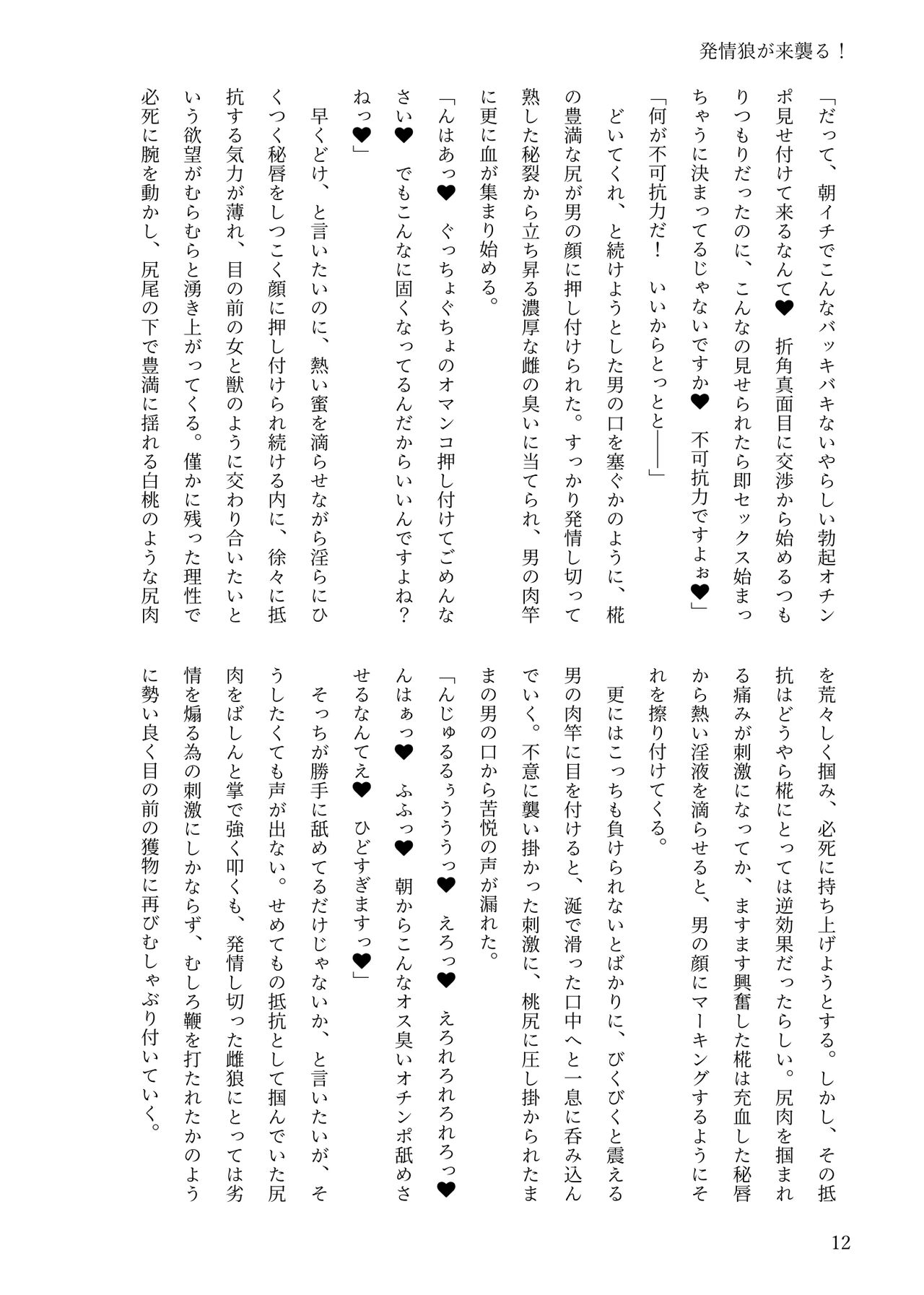 東方R-18小説本「発情狼が来襲る page 11 full