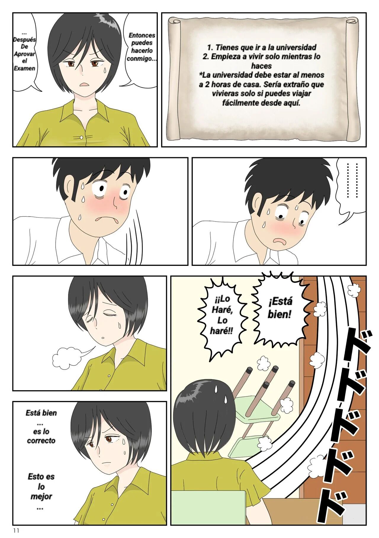 Onaneta Kaa-san 3 | Mamá es mi material para masturbación 3 page 11 full