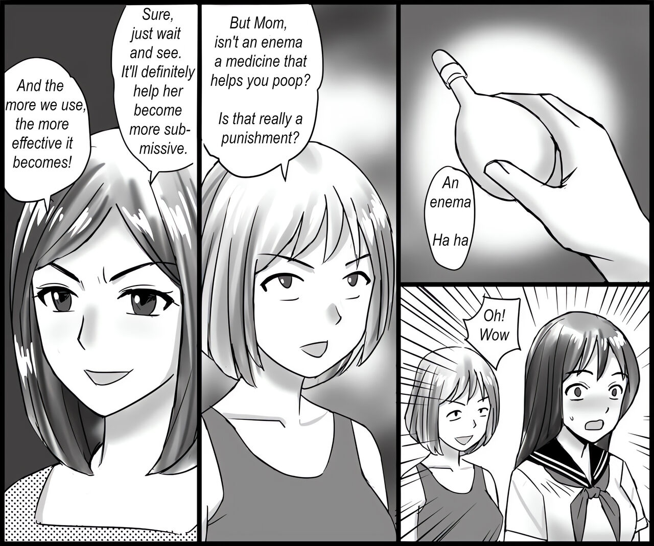 Mamahaha to Imouto ni Yoru Zankoku Shuuchi Ijime | Humiliated and punished by my stepmother and stepsister page 10 full
