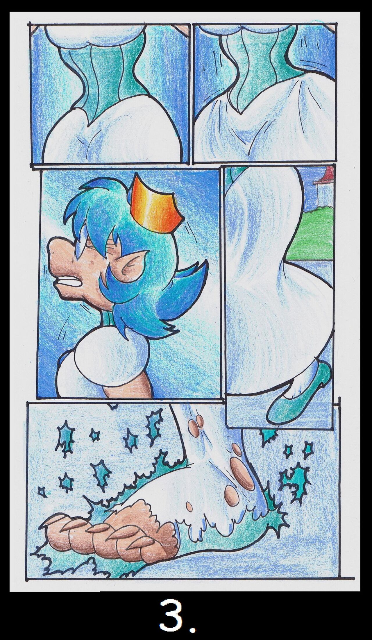 Princess Moon Change + Wilford Moon Change Comic page 3 full