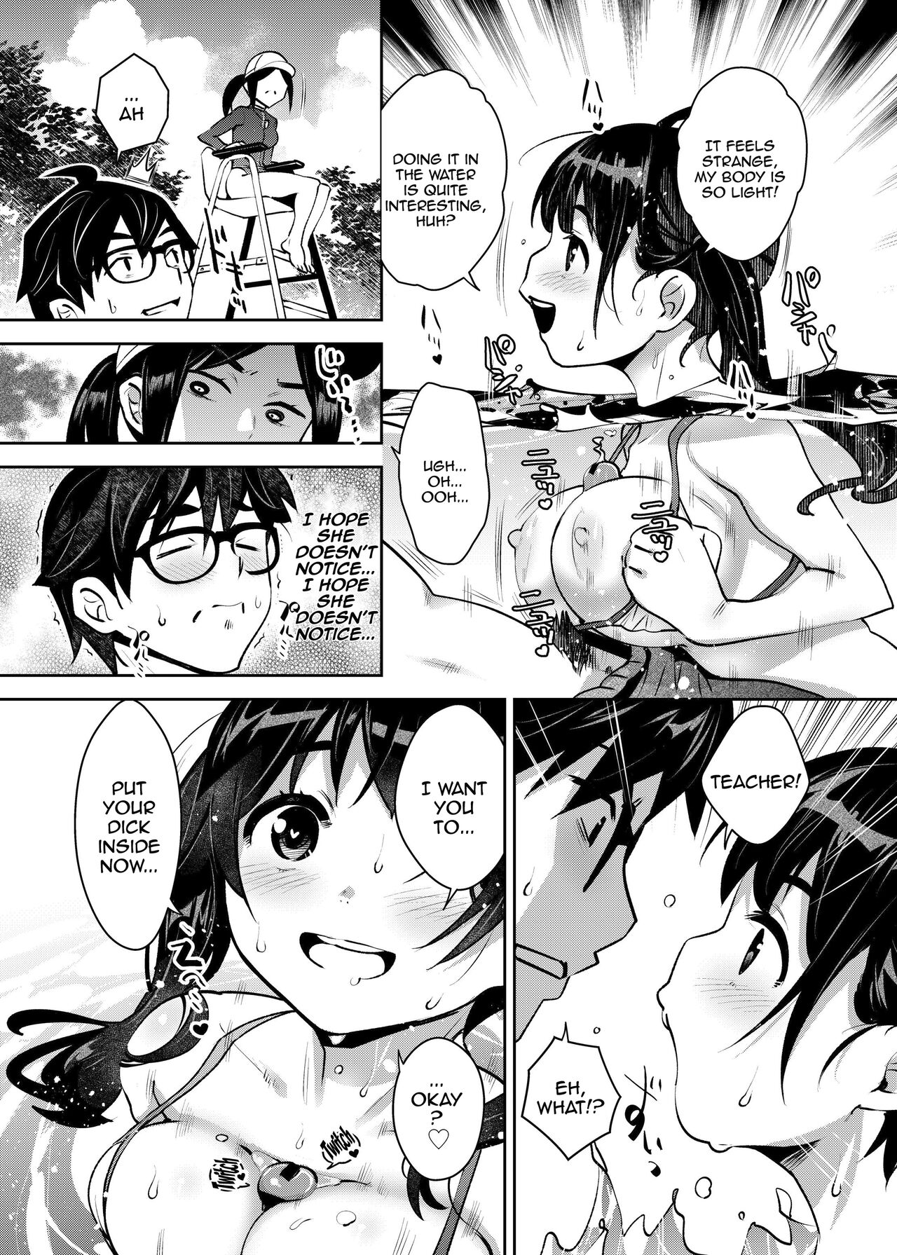 Inakax 7! Pool to Kouishitsu de Kossori Ecchi Hen | Inakax 7! Having Sneaky Sex In The Pool And The Locker Room page 10 full