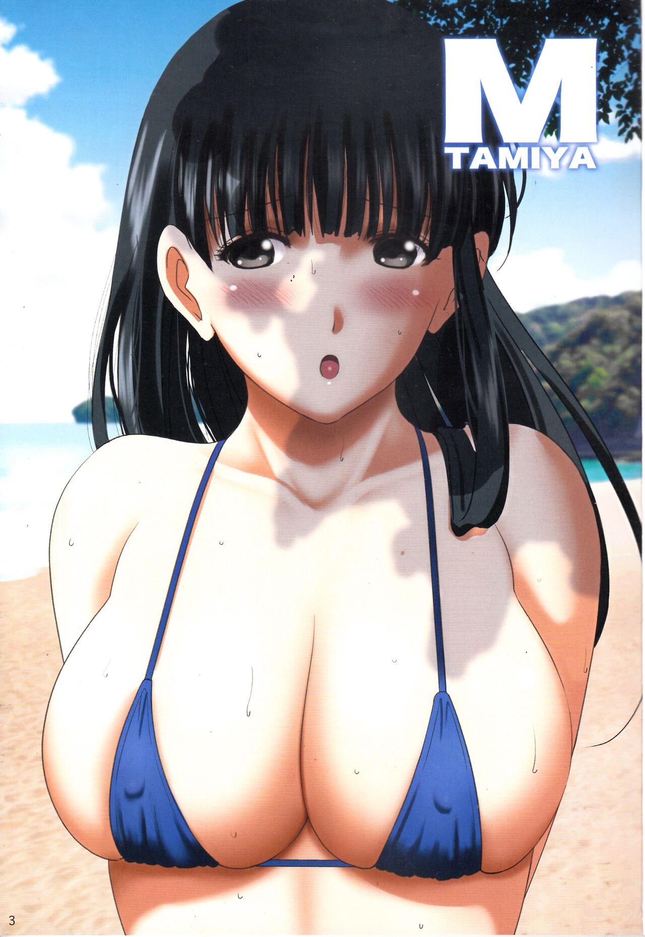 Roshutsu Otome chichi Comic "oppai kōshi wa natsu no hamabe de zenra to danshi to itazura to ~ Tamiya Miyuki ~" page 2 full