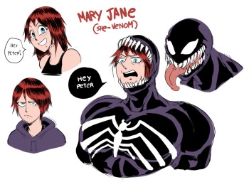 [DETNOX] Mary Jane as She Venom (Spider-Man) cover