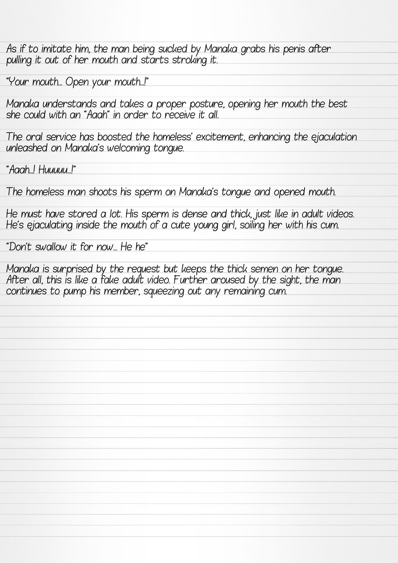 Misuke's Short Stories 6 - Manaka & the Homeless page 12 full