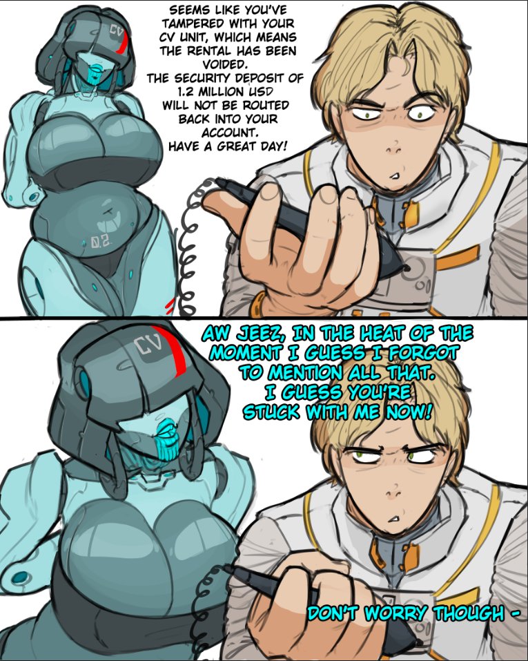 Time alone with the new robot, CV-02 page 5 full