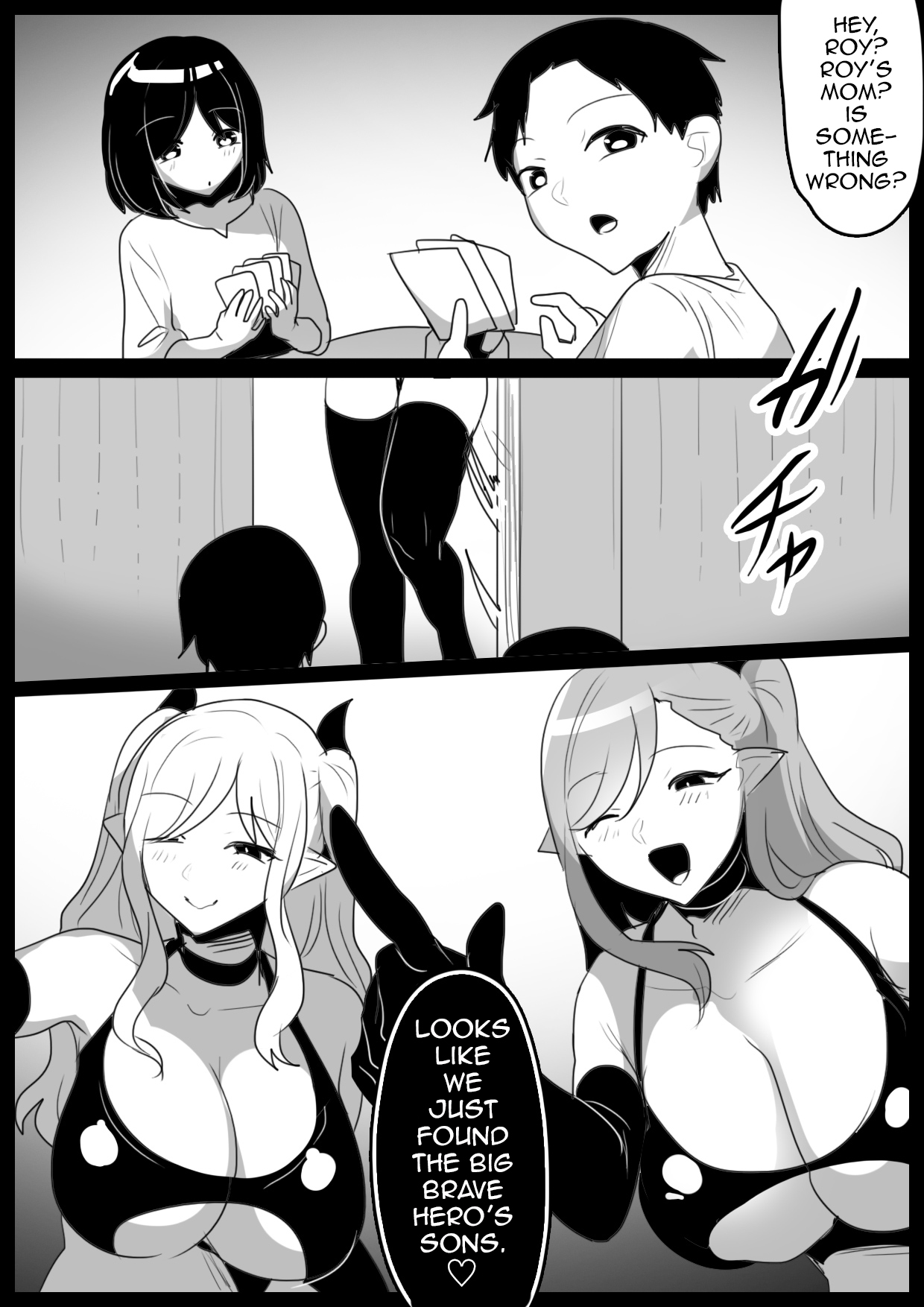 Succubus Shimai ni Papa no Kawari ni Houfuku Sakusei Sareru Ohanashi | The Tale of Vengeful Succubus Sisters Forcing Boys to Cum in Place of Their Daddy page 11 full