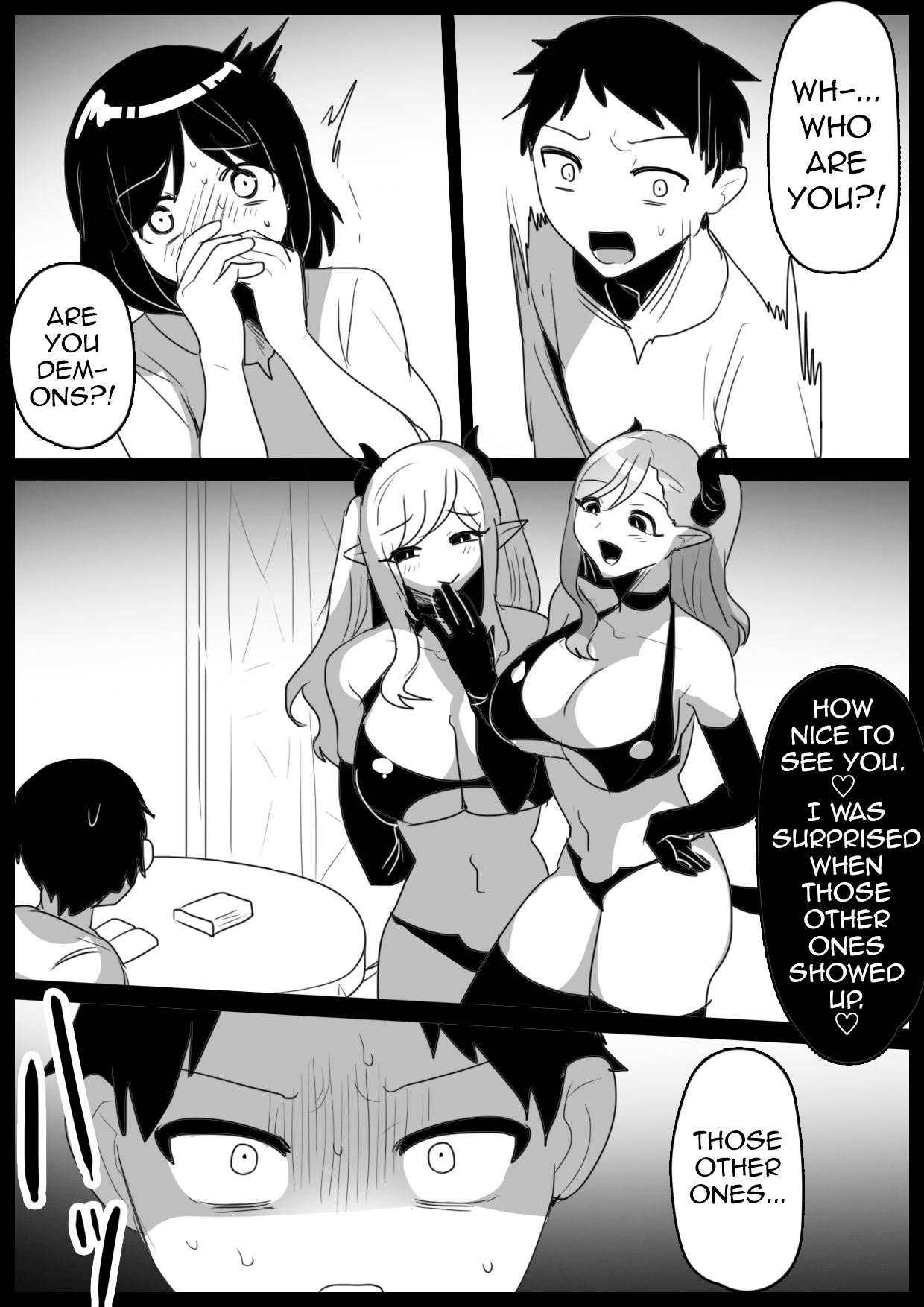Succubus Shimai ni Papa no Kawari ni Houfuku Sakusei Sareru Ohanashi | The Tale of Vengeful Succubus Sisters Forcing Boys to Cum in Place of Their Daddy page 12 full
