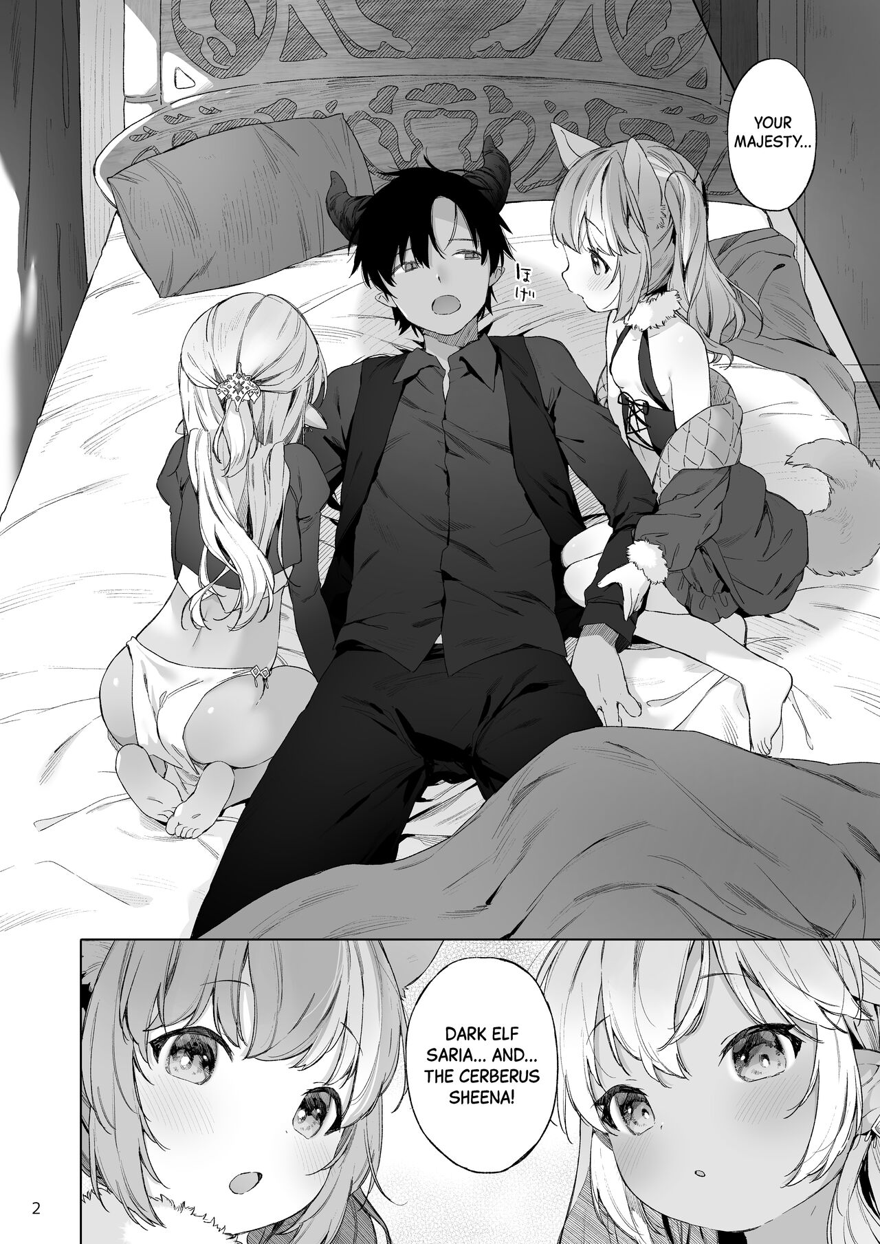 Maou-sama! Mazoku Fukkatsu ni wa Kozukuri shika Arimasen! | Your Majesty! The Only Way to Restore the Demon Race is by Making Children! page 3 full