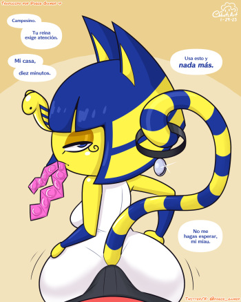 [Cobatsart] Confessing to Ankha (Spanish - En curso) [Dogie Gamer] cover