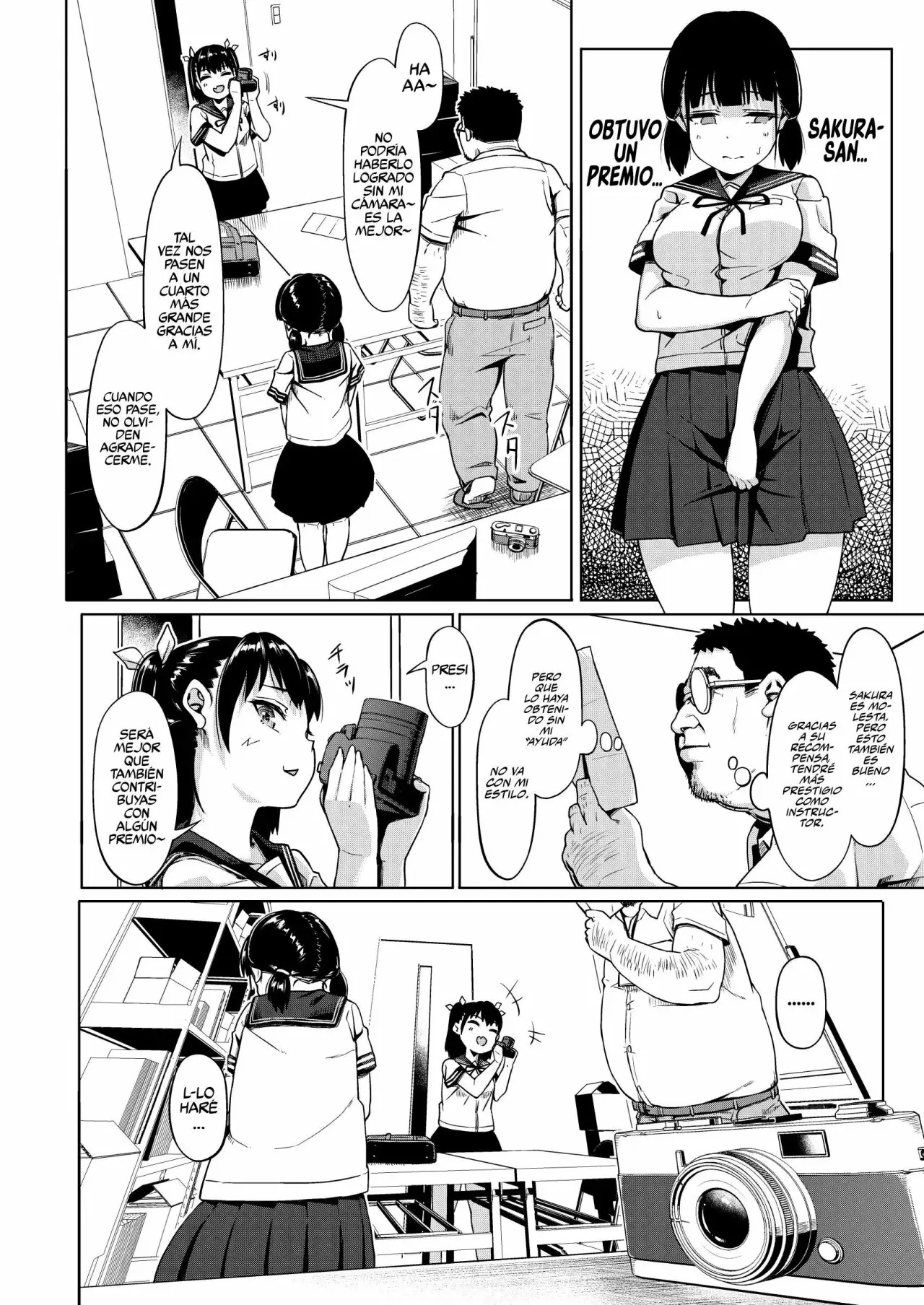 Joshi Shashin-bu to Oji-san Shidouin 1-4 | El Club de Fotografía Femenino y el Viejo Instructor 1-4 page 12 full