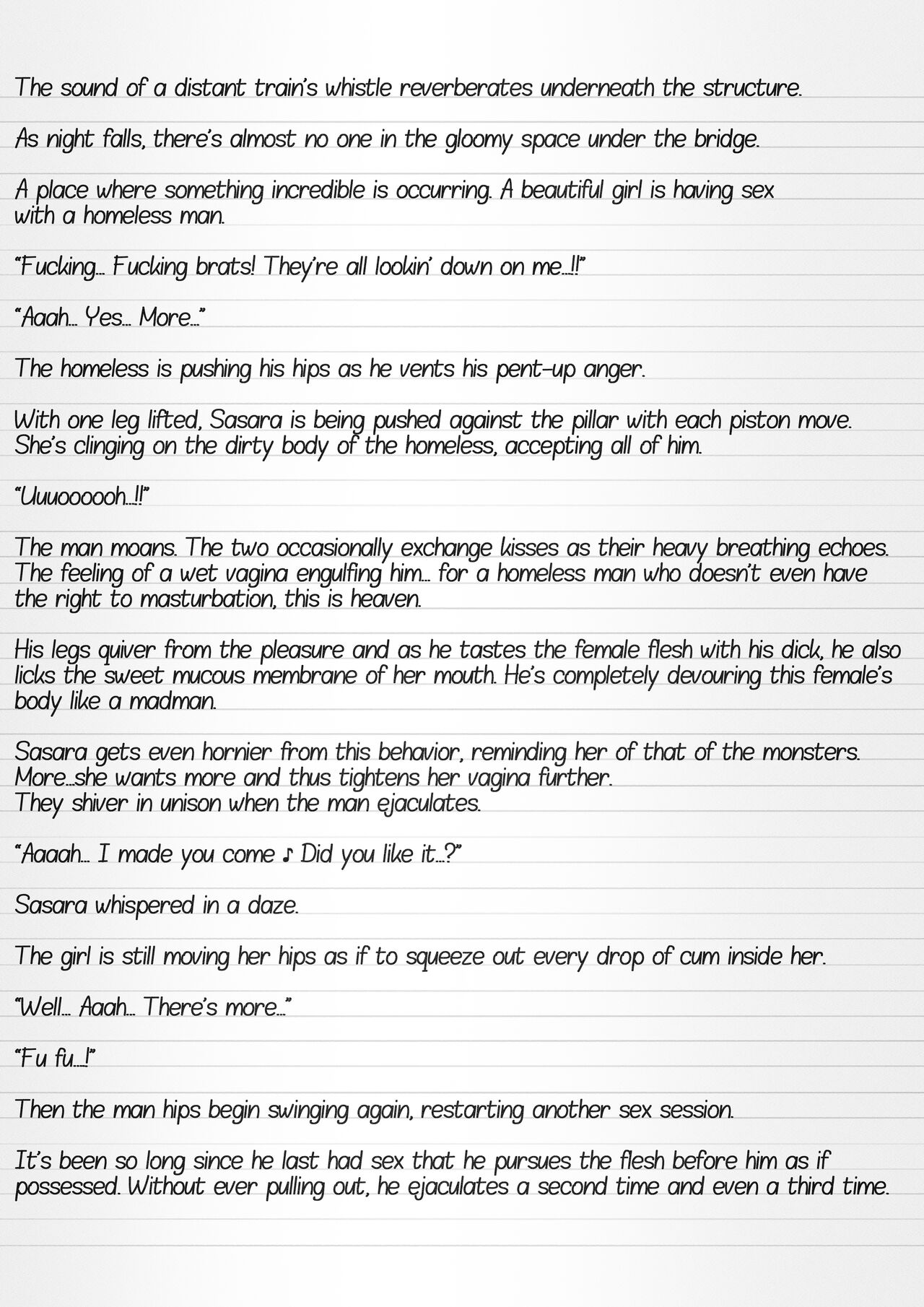 Misuke's Short Stories 12 - Sasara & The Homeless page 11 full