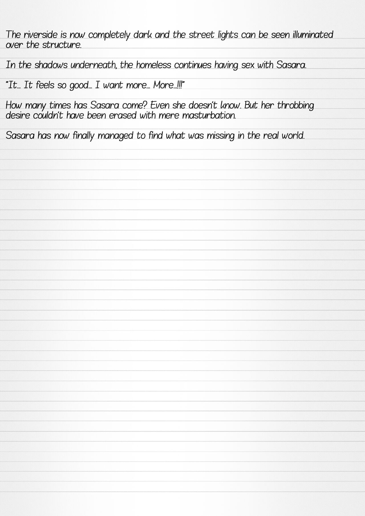 Misuke's Short Stories 12 - Sasara & The Homeless page 12 full