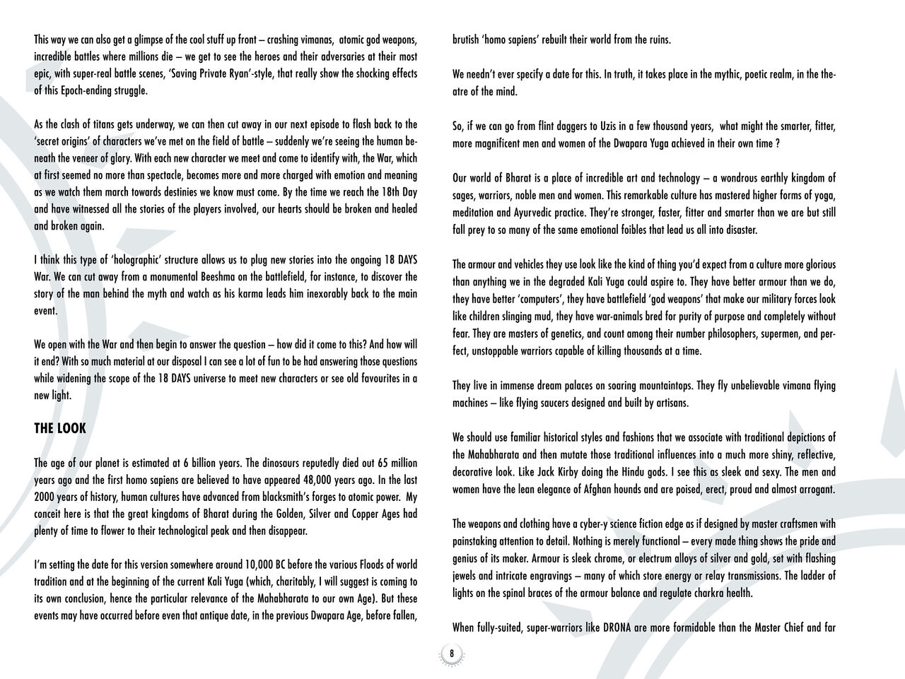 Grant Morrison's 18 Days - Scriptbook page 8 full
