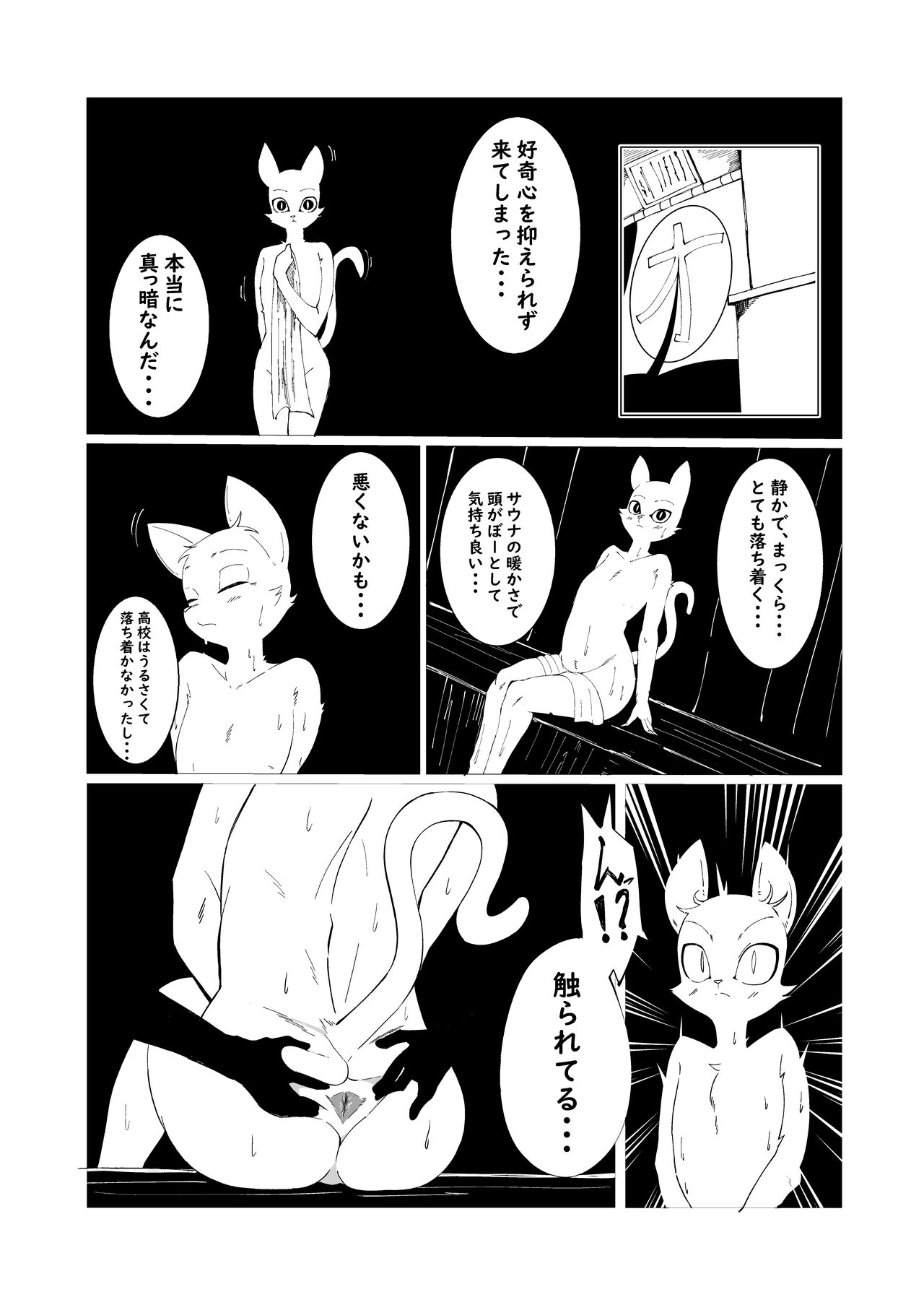 オスケモエロマンガ サウナでお触りされる漫画 page 2 full
