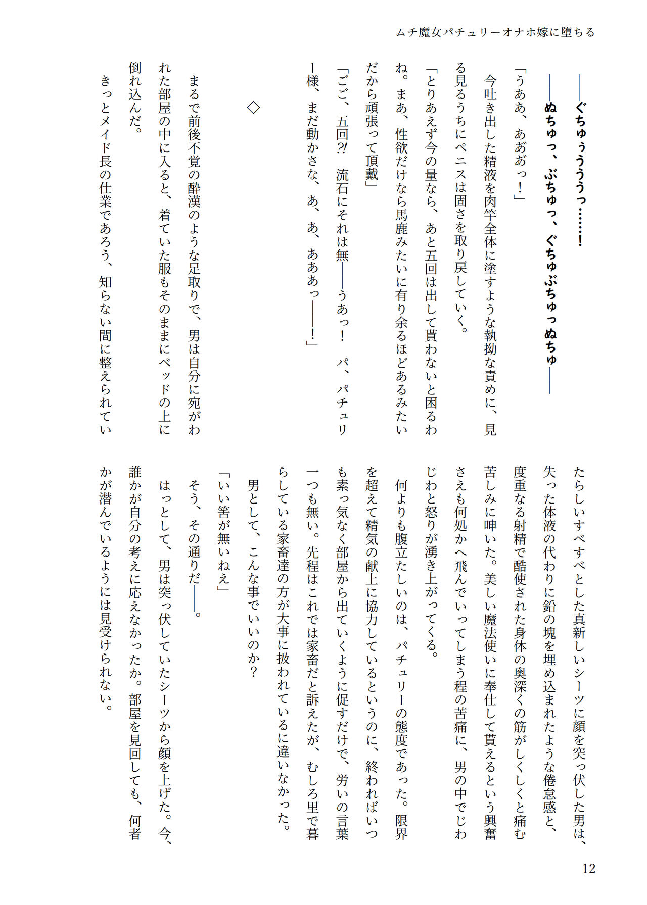 東方R-18小説パチュリー本 page 11 full