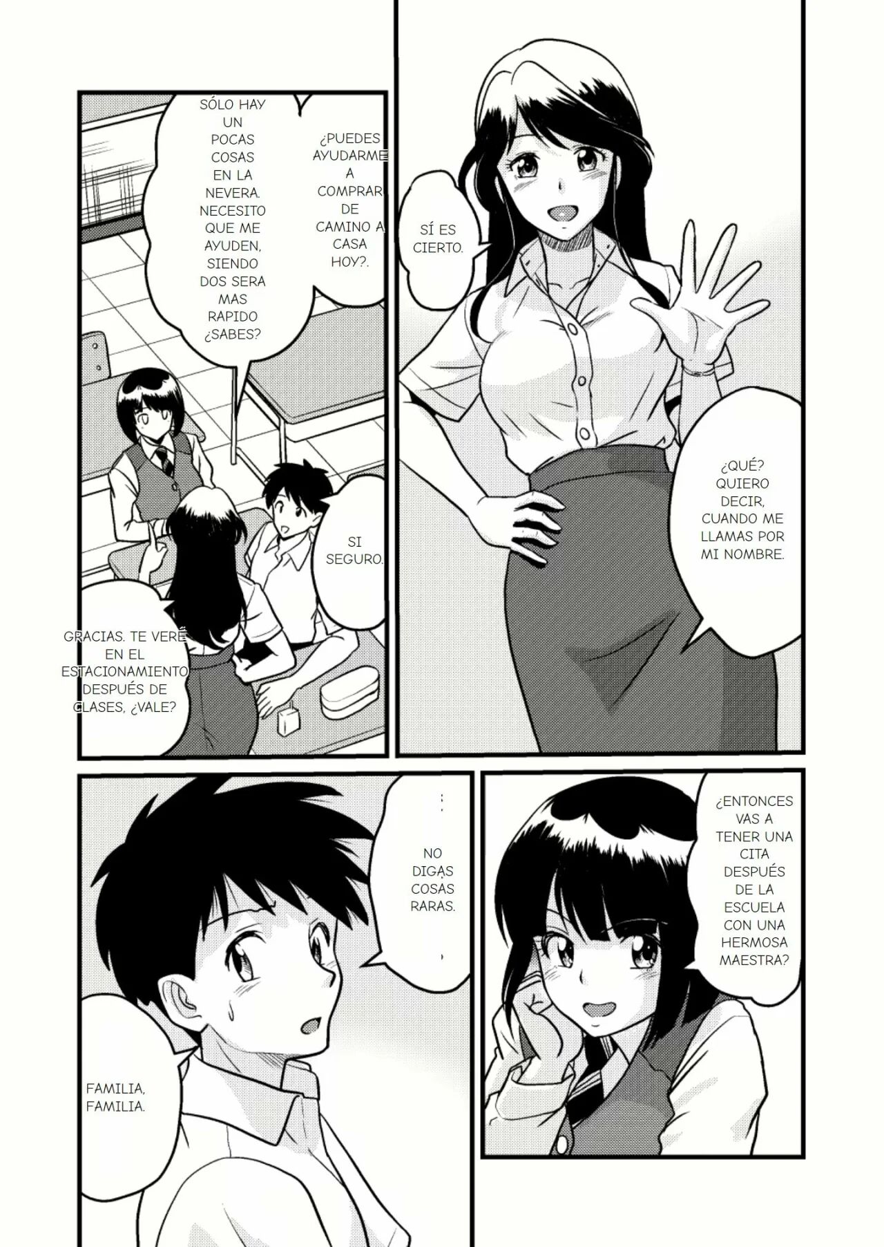 Shin Kazoku Ii no?  "Ima wa Sensei nante Yobanaide..." | ¿Es Buena la Nueva Familia？ "No me Llames Sensei Ahora" page 12 full