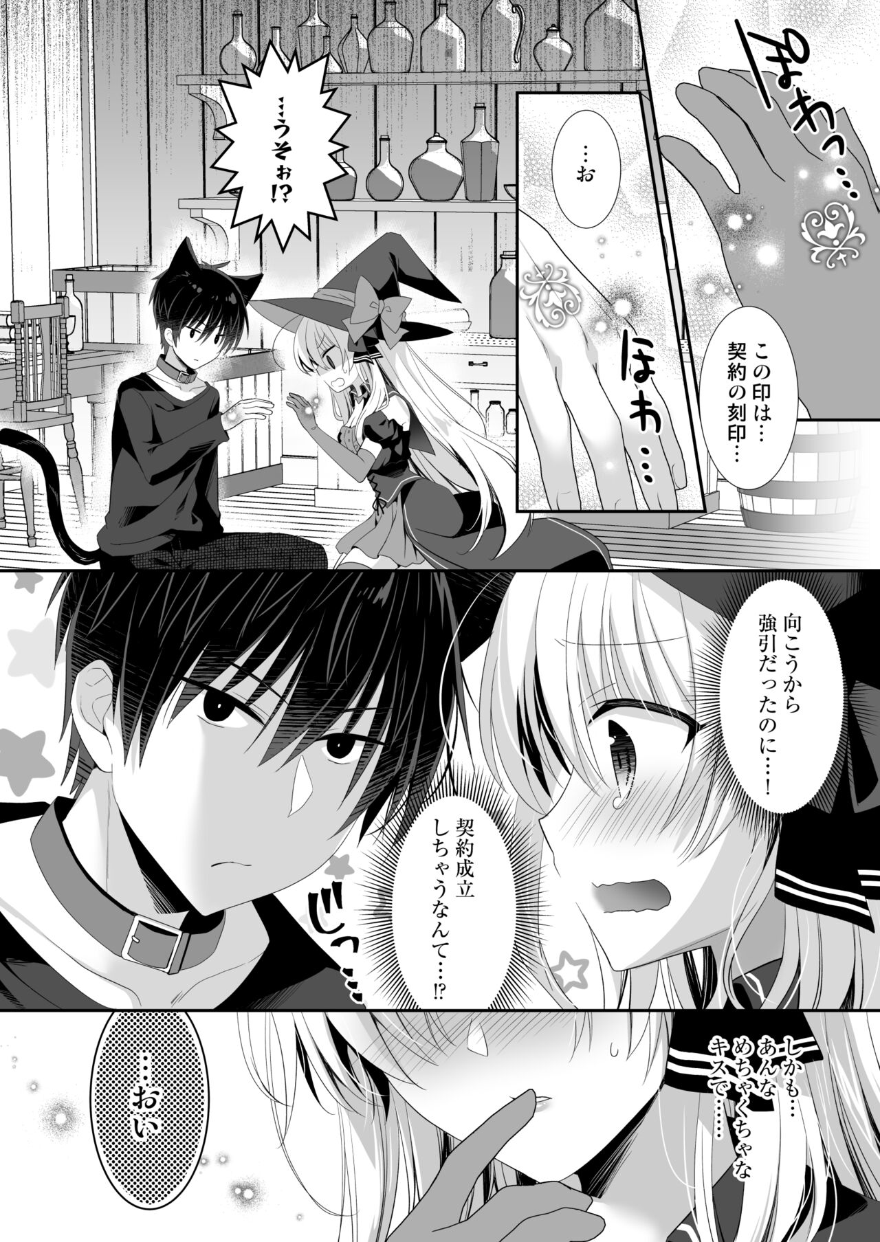 ポンコツ魔女とイジワルな猫。-召喚した使い魔が言うことを聞いてくれません！- page 11 full