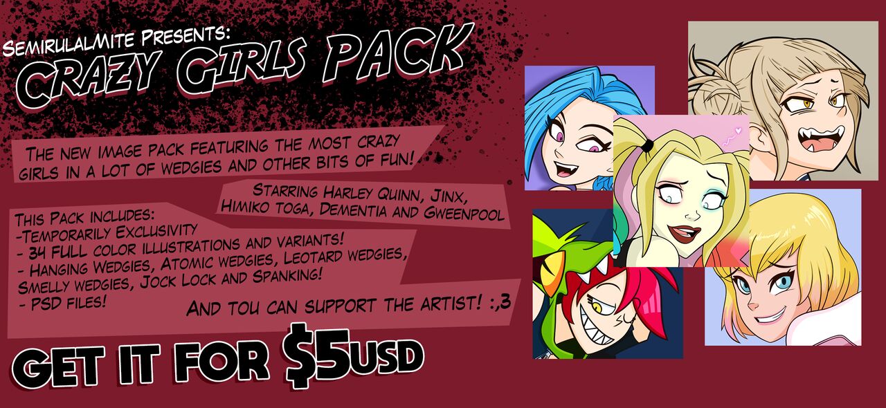 Crazy Girls Pack page 1 full
