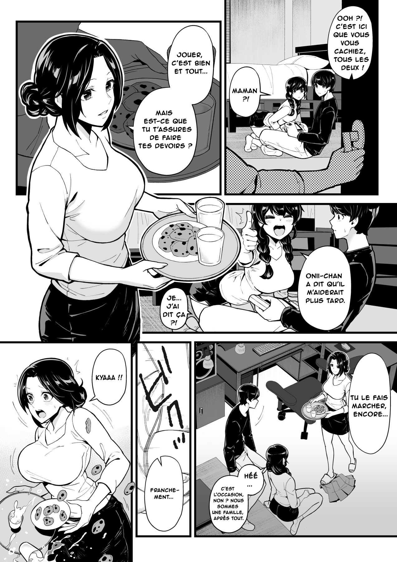 Imouto to Game o Suru, Soshite Mama to Sex o Suru | Jouer aux jeux avec ma  demi-sœur, baiser avec ma tante - Page 10 - Comic Porn XXX