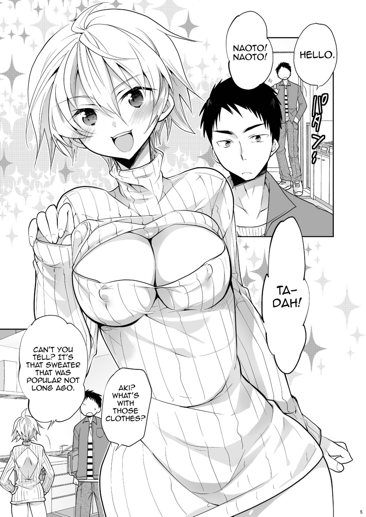 Q.N.A. Kyuu ni Nyotaika shita node Otoko Tomodachi to Self AV Totte mita. page 5 full