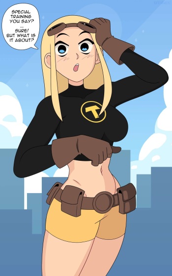 [KathHawkins] Terra & Jinx special training (Teen Titans) (Ongoing) cover
