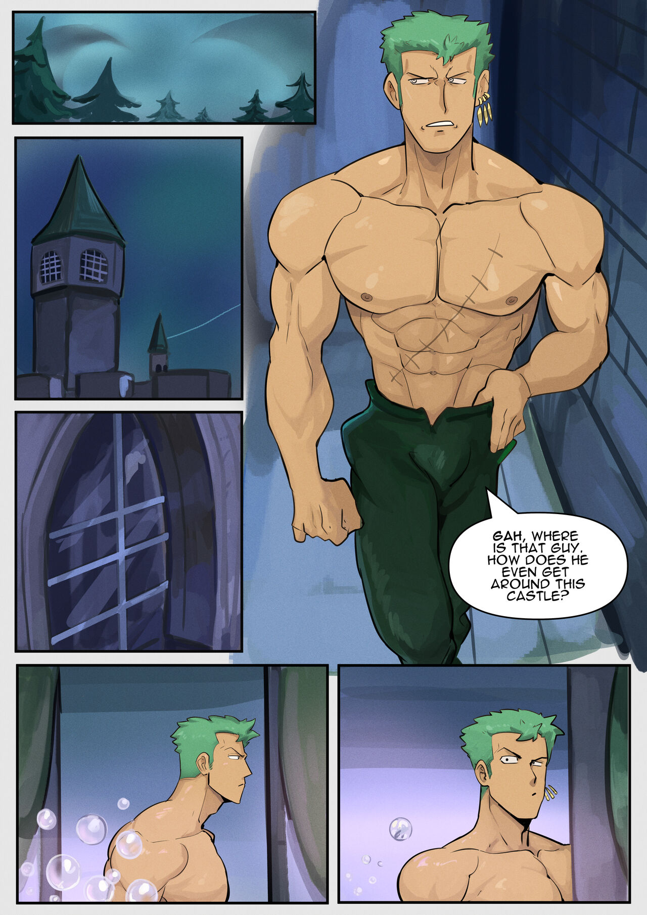 Mihawk x Zoro - Page 1 - Comic Porn XXX