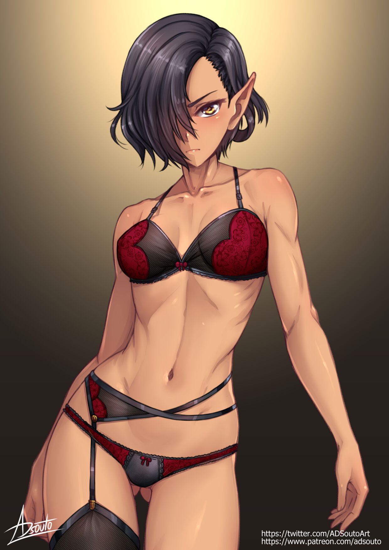 Luca, Half Dark-Elf Warrior / Kuroinu 2 page 9 full