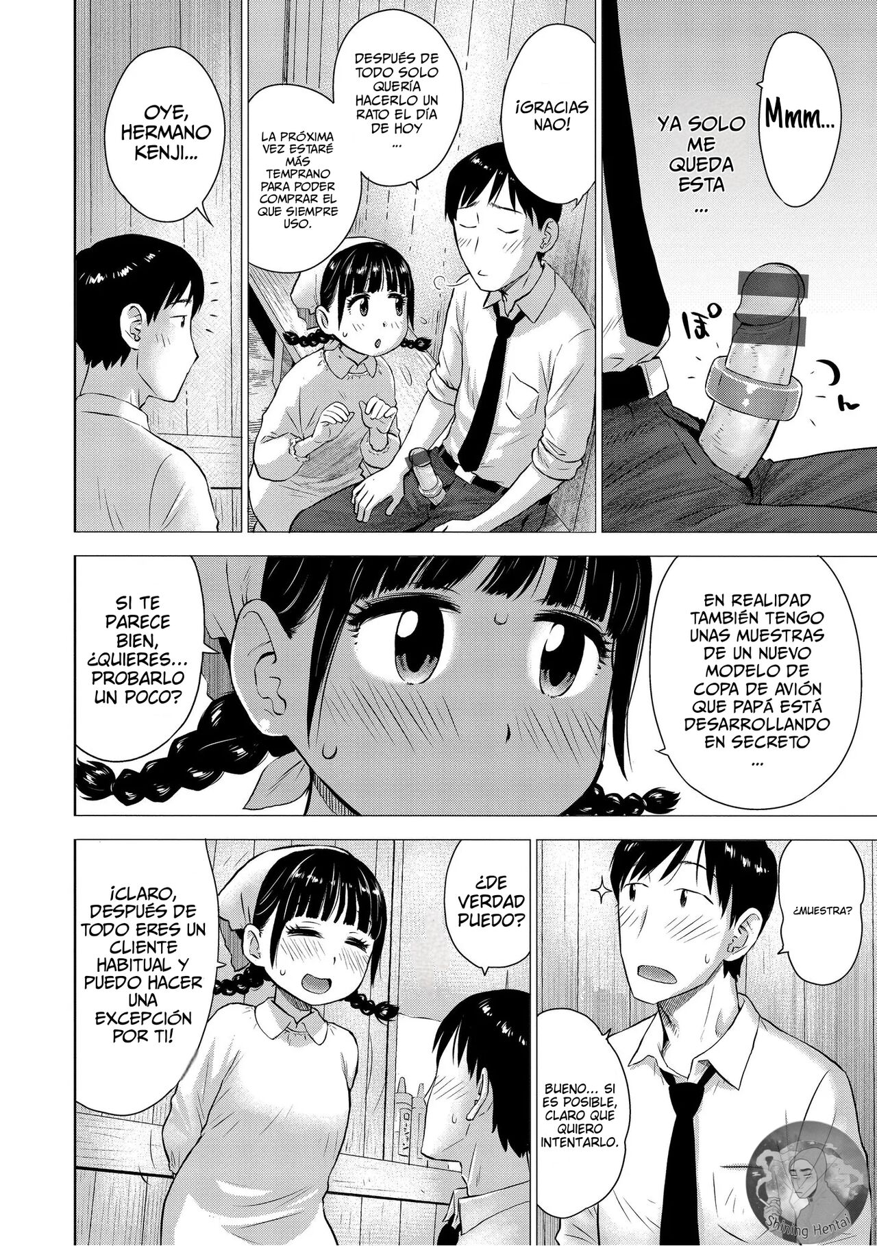 Naho-chan wa Onahoya-san | ¡Mizuki, la empleada de la tienda de copas de avión! page 12 full