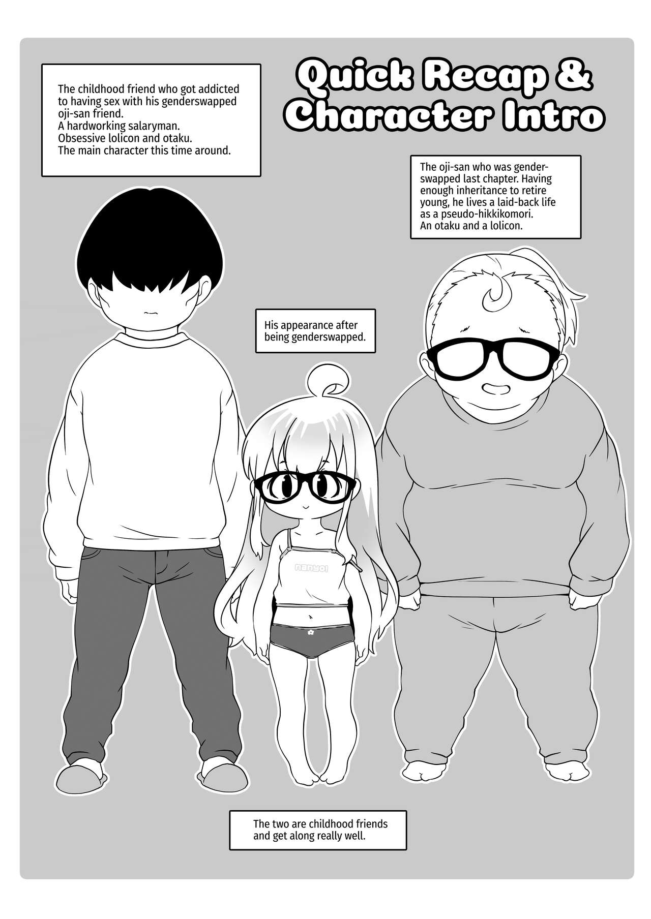 Ojoji-san 2 TS shita Oji-san ga Osananajimi no Oji-san to Sex shita Kekka Echiechi Haishinsha to Shite Debut Shite Shimau Zen Kiroku | LOji-san 2 The Old Man Who Fucked His Genderswapped Childhood Friend Gets Genderswapped Too And Ends Up Debuting as a Camgirl! page 2 full