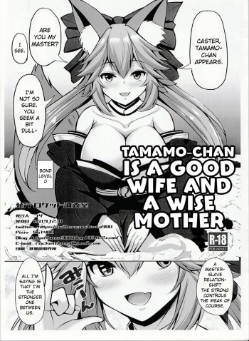 (C97) [Rocket Chousashitsu (Koza)] Tamamo-chan wa ryōsaikenbodesu mono | Tamamo-chan is a Good Wife and a Wise Mother (Fate/Grand Order) [English] cover