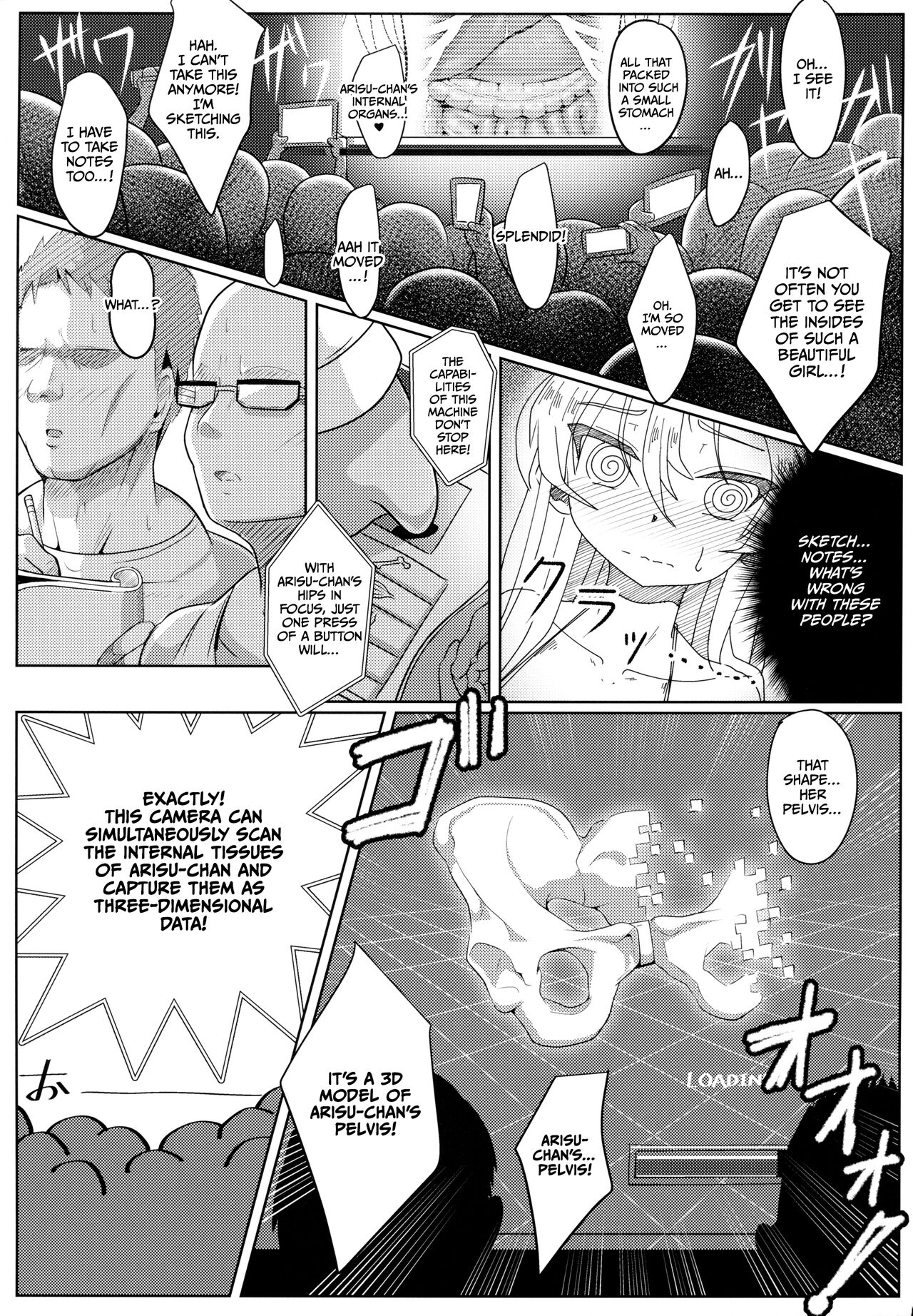 Shimada Arisu-chan de Manabu Onnanoko no Jintai <Kotsuban Hen> Jou page 12 full