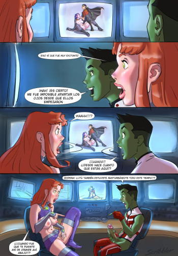[Scribbler] Voyeurs (Teen Titans) (Spanish) [kalock & ToonX] cover