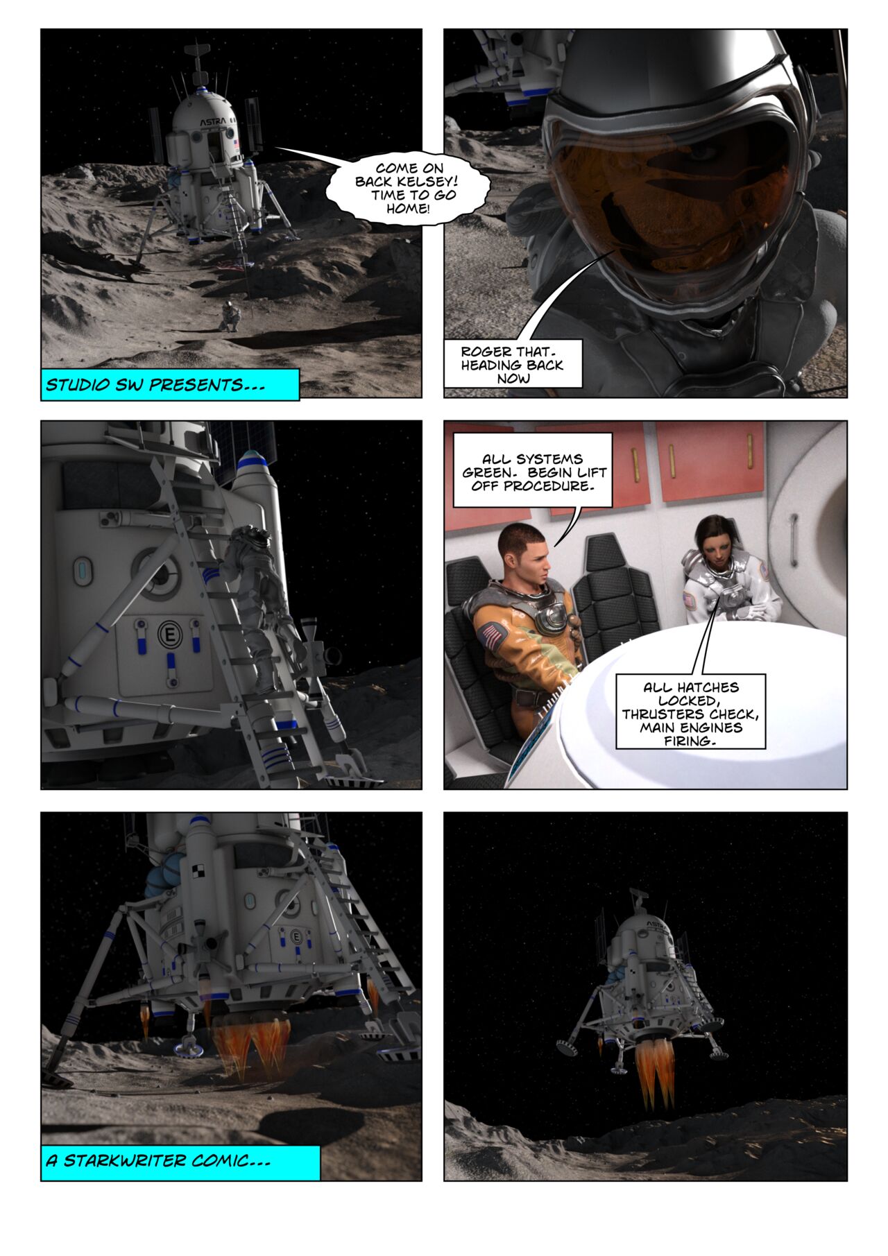 The Adventures of Nova Starling Issue 1 page 1 full