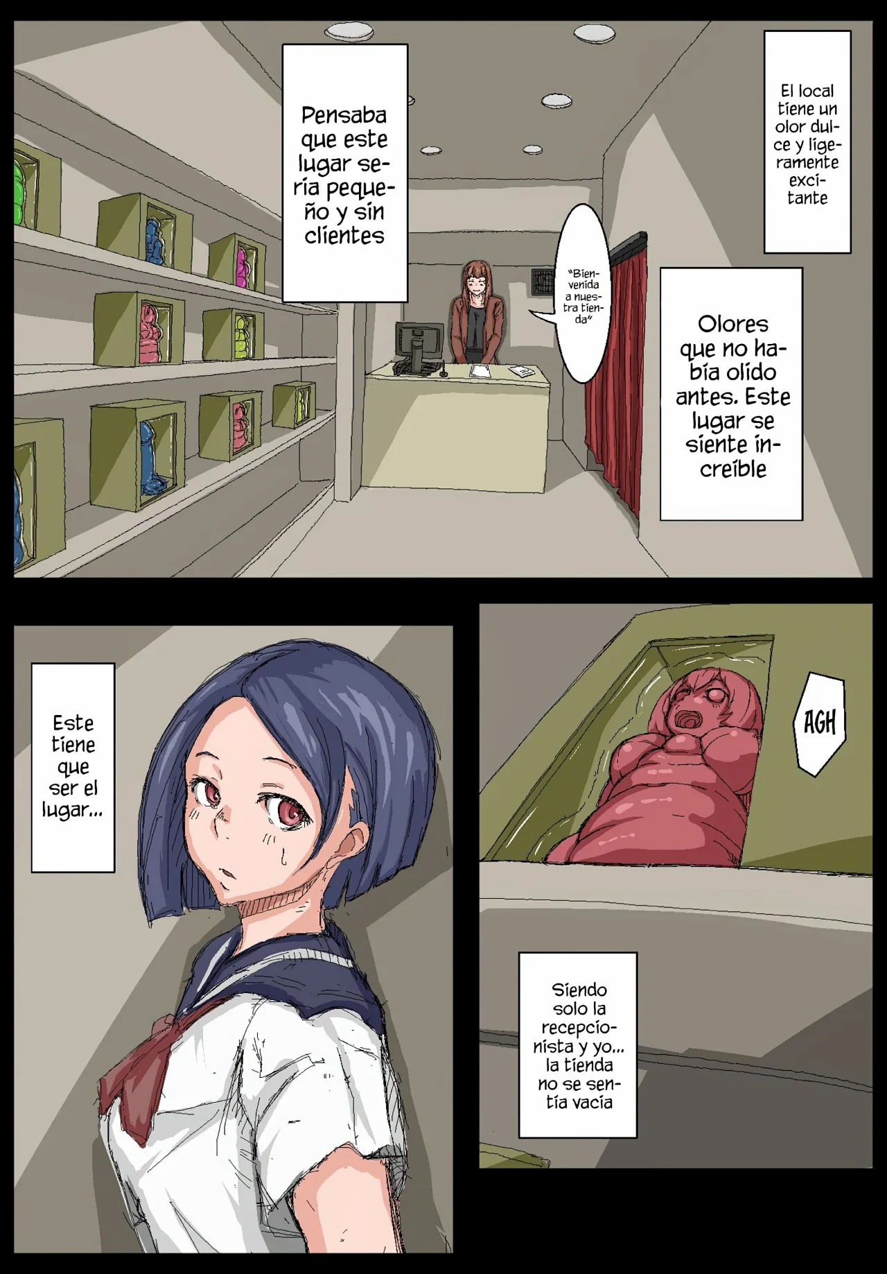 Onahole Senpai. page 4 full