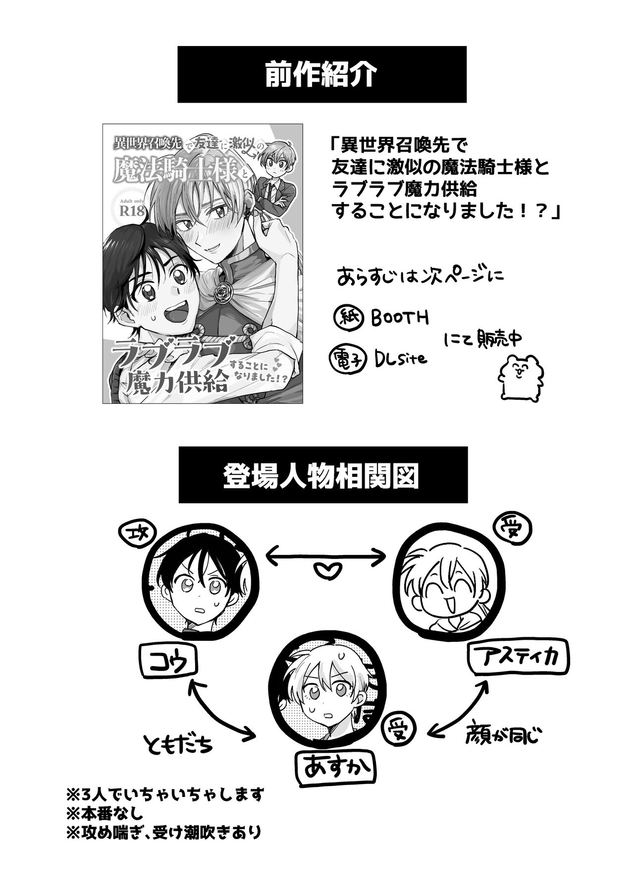 異世界召喚先で友達に激似の魔法騎士様とラブラブ魔力供給することになりました!?2-友達もいっしょ編- page 3 full