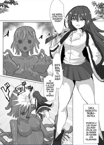[Anomano] Yankee Taimashi-chan Naedoko Shikyuuka | La transformación de una problematica exorcista en un útero semillero [Spanish] [Slarka] cover