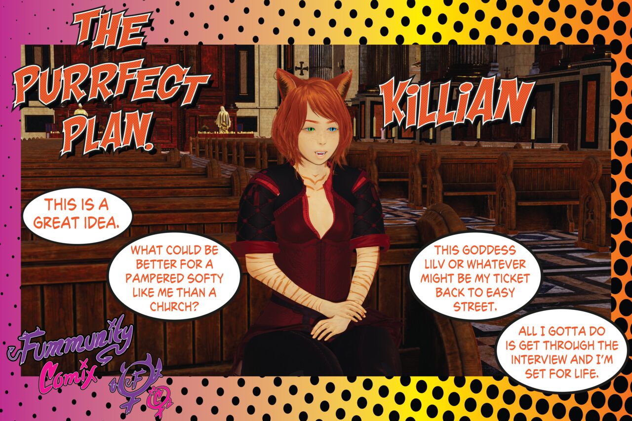 Fummunity Comix: Build a Futa Presents: The Purrfect Plan page 1 full
