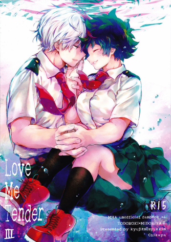 (Douyara Deban no Youda! 10) [Kyujitsusyukkin (Chikaya)] Love Me Tender III (Boku no Hero Academia) [English] [Casual Scans] cover