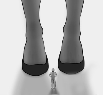 [Philia] store manager inspects giant women cover